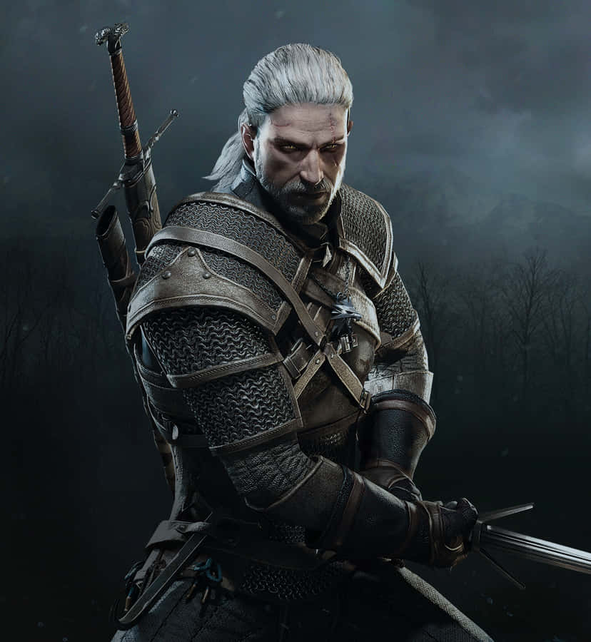 Geraltof Rivia Readyfor Battle Wallpaper