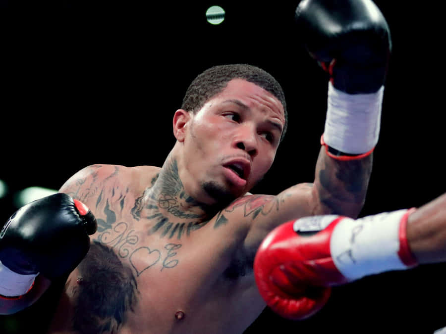 Gervonta Davis Boxing In The Ring. Wallpaper
