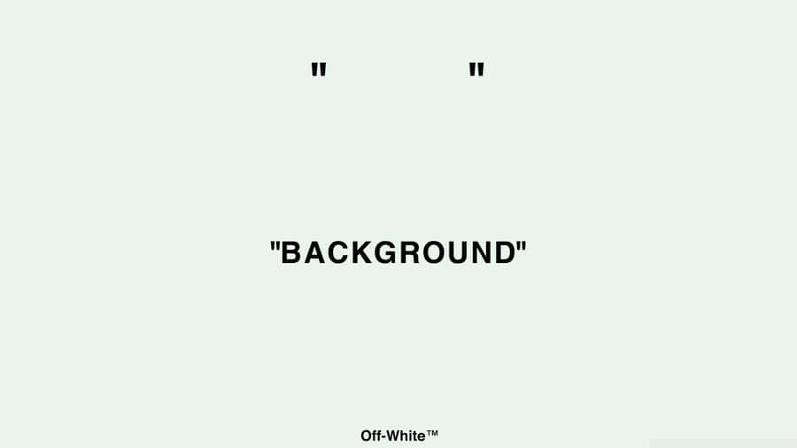 Get A Clean And Minimalist Look With Off White Desktop Wallpaper
