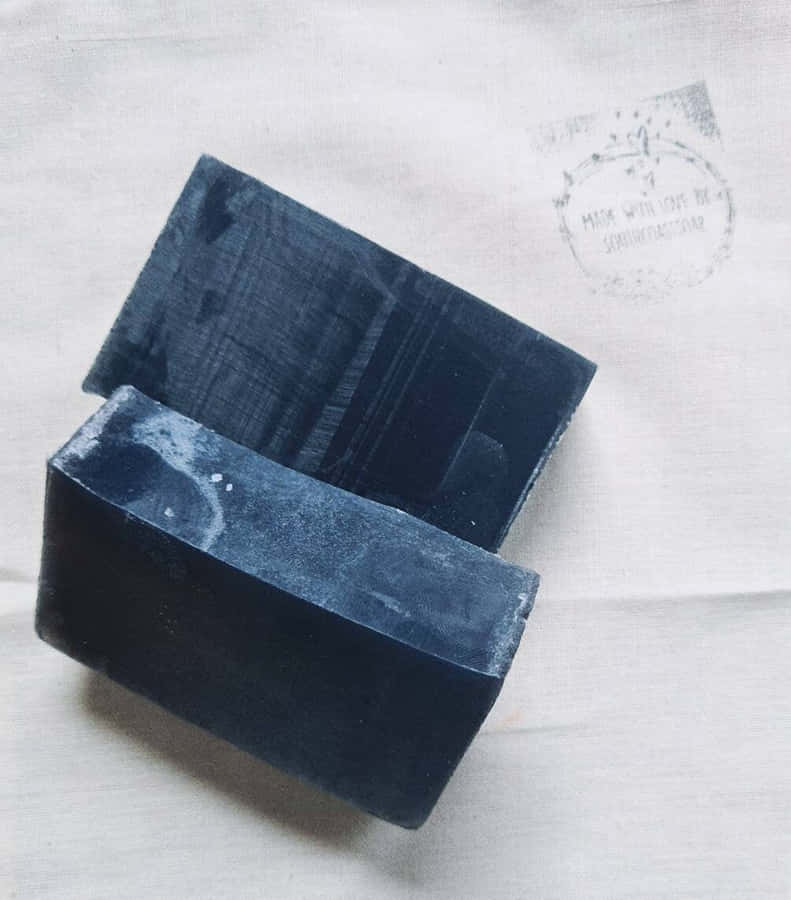 Get Clean And Clarity With Pure Black Soap Wallpaper