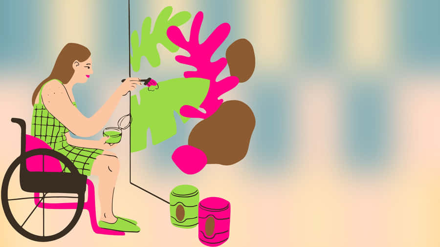 Get Cool With This Abstract And Vibrant Wallpaper! Wallpaper