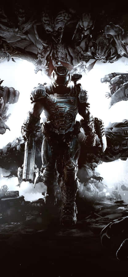 Get Ready To Slay Demons In Doom Eternal On Ios Wallpaper