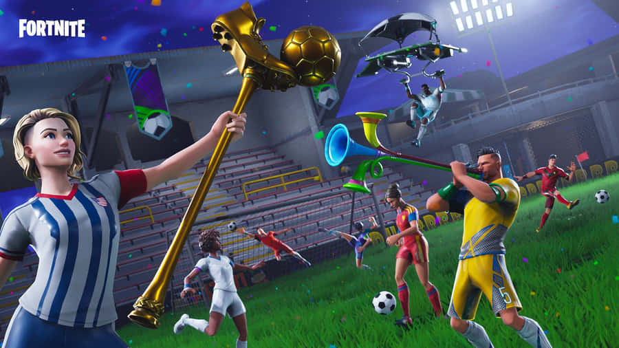 Get Ready To Win The Battle With Fortnite On Xbox Wallpaper