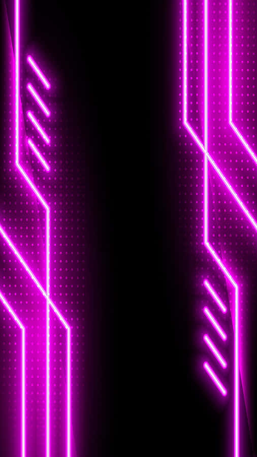 Get The Latest Computing Experience With Purple Neon Aesthetic Computer. Wallpaper