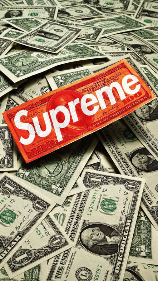 Get The Latest Iphone With Supreme Accessories Wallpaper