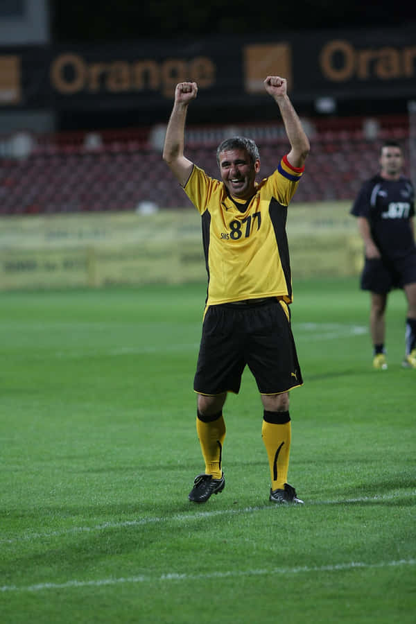 Gheorghe Hagi Un Match Against Germany Wallpaper