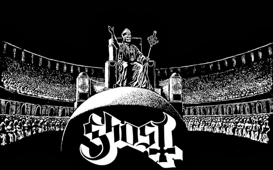 Ghost Band Papa Nihil On A Throne Wallpaper