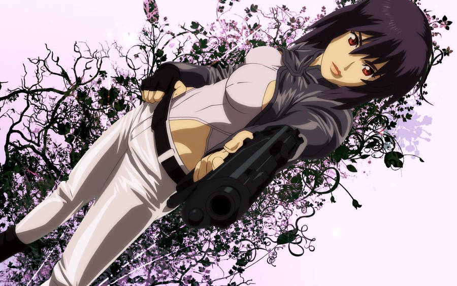 Ghost In The Shell Motoko Illustration Wallpaper
