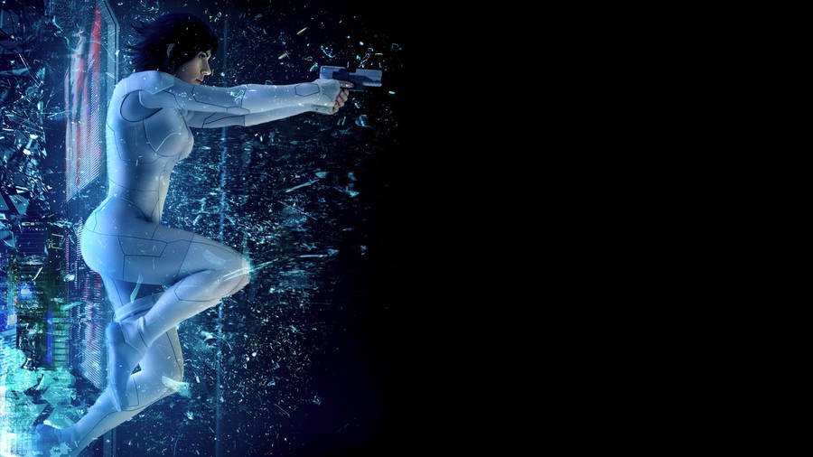 Ghost In The Shell Scarlett Background Wallpaper