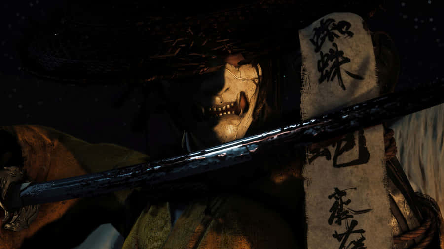 Ghost Of Yotei Mask Wallpaper