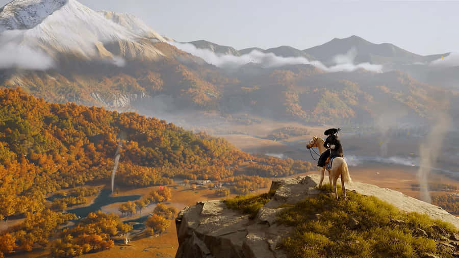 Ghost Of Yotei Scenic View Wallpaper