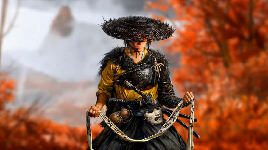 Ghost Of Yotei Warrior Wallpaper