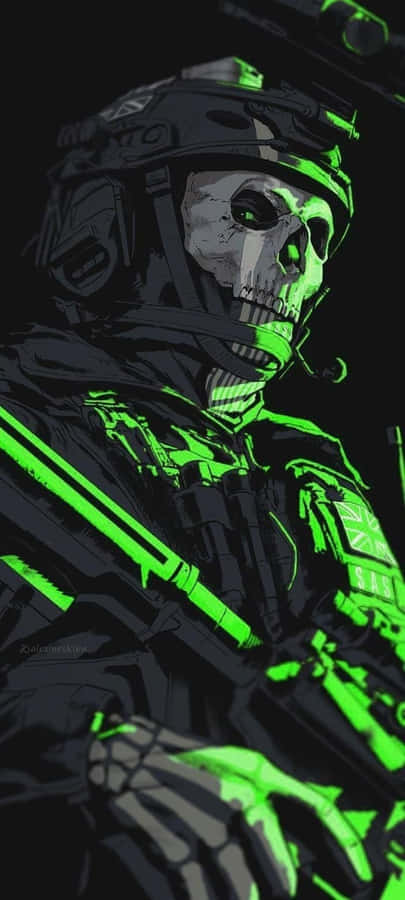 Ghost Skull Soldier Artwork Wallpaper