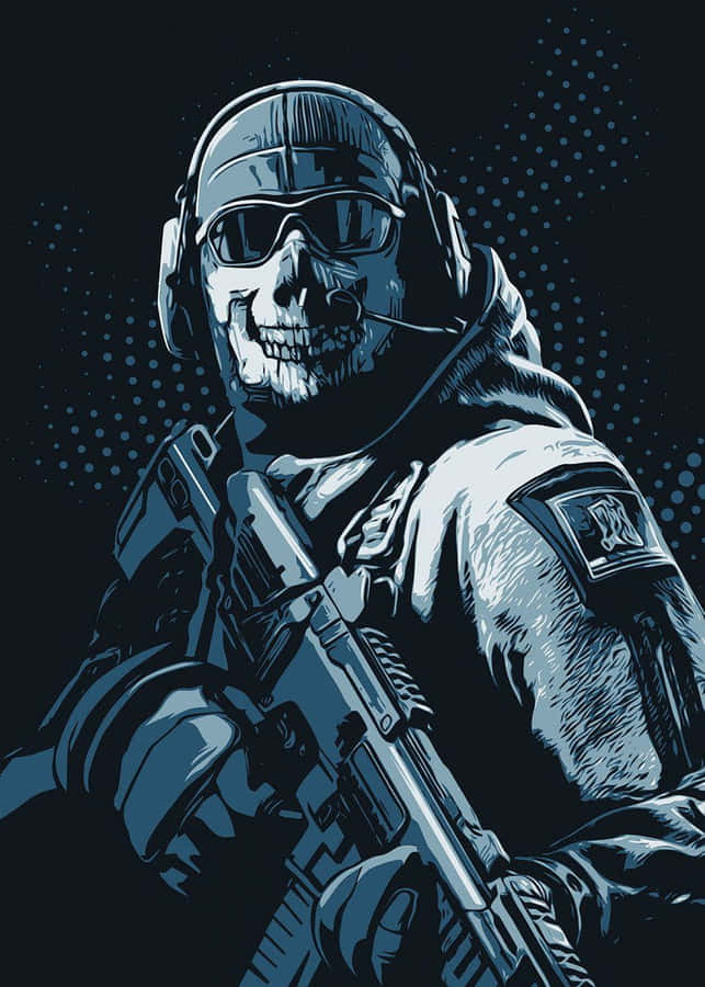 Ghost Skull Soldier Profile Wallpaper