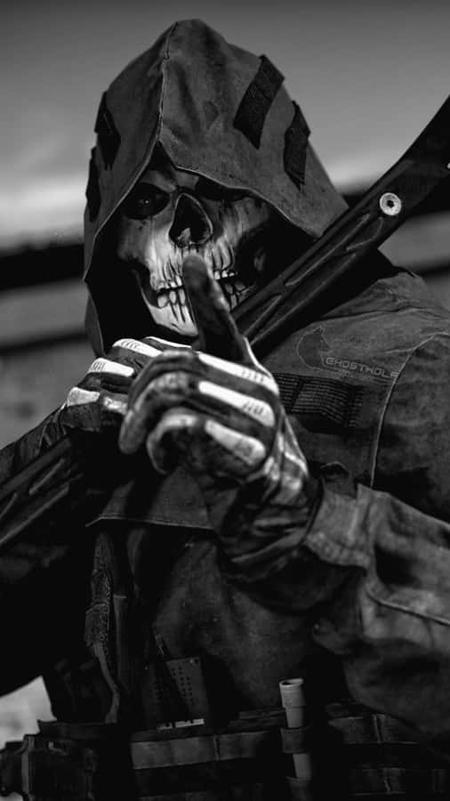 Ghost Skull Soldier Profile Wallpaper