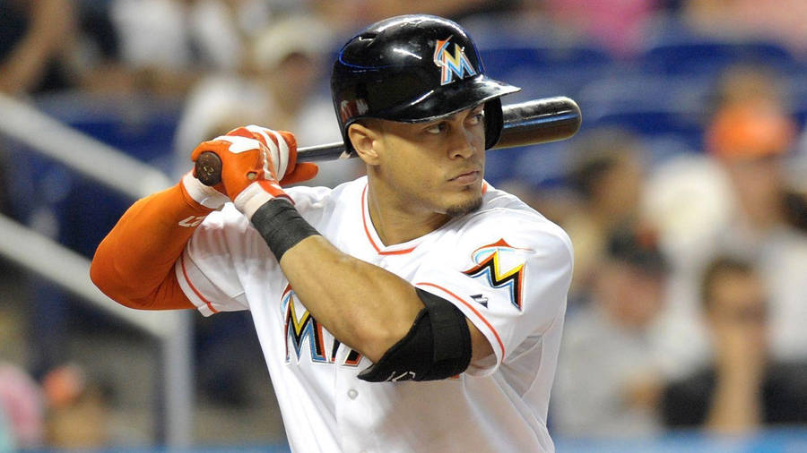 Giancarlo Stanton Stylish Swing Photo Wallpaper