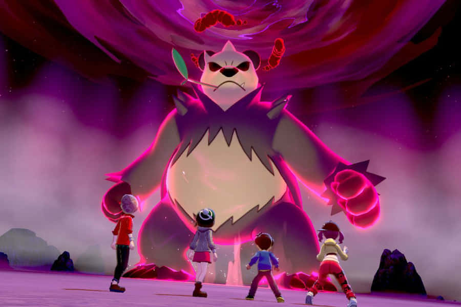 Giant Pangoro Pokemon Sword And Shield Wallpaper