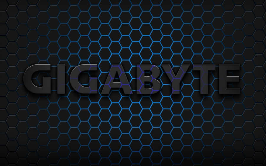 Gigabyte Logoon Hexagonal Pattern Wallpaper