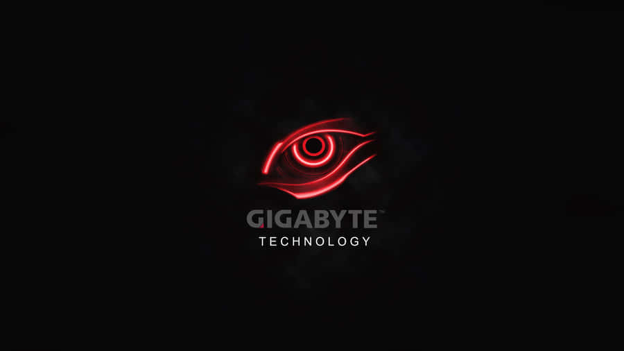 Gigabyte Technology Red Eye Logo Wallpaper