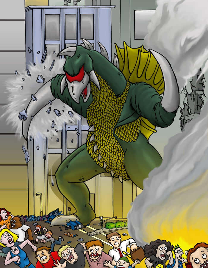 Gigan, The Mighty Monster From The Godzilla Franchise Wallpaper