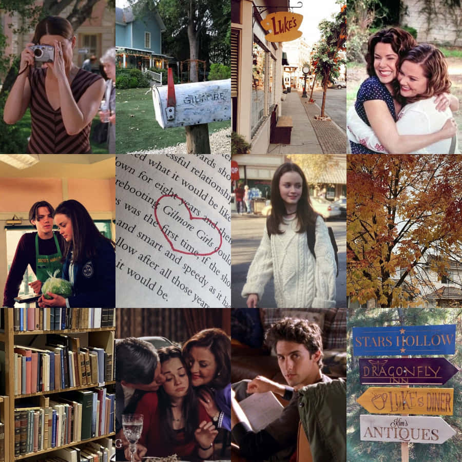 Gilmore Girls Collage Aesthetic Wallpaper