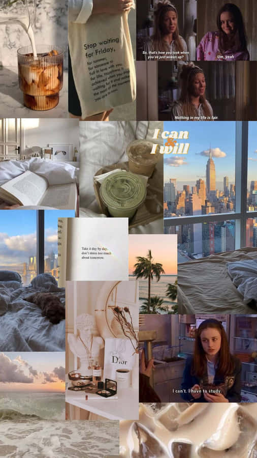 Gilmore Girls Inspired Moodboard Wallpaper