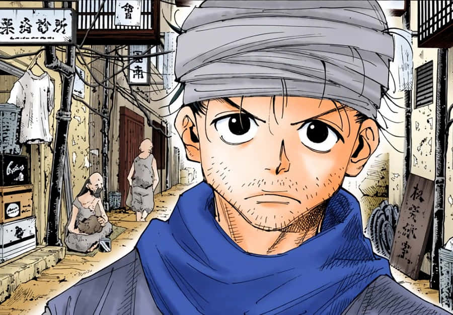 Ging Freecss Engaging In A Battle Stance Wallpaper