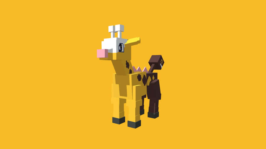 Girafarig In Minecraft Wallpaper