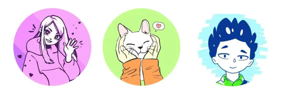 Girl, Cat, And Boy Tiktok Pfp Ideas Wallpaper