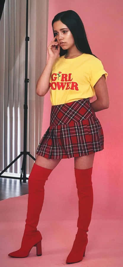 Girl Power Fashion Pose Wallpaper