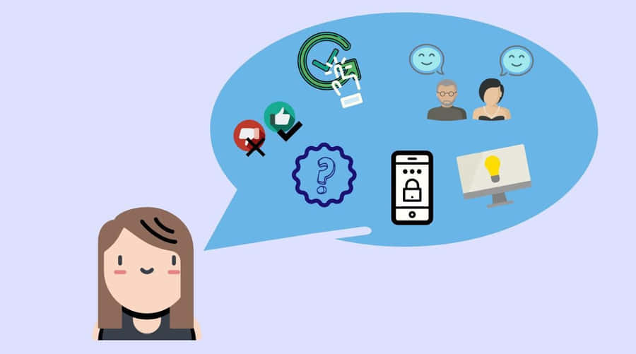 Girl Speaking From Her Empirical Learning Wallpaper