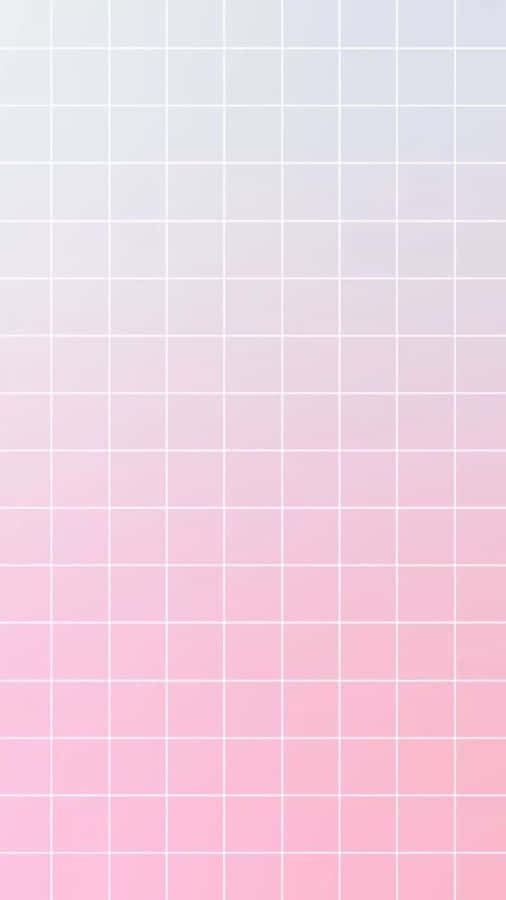 Girly Aesthetic Pastel Grid Background Wallpaper