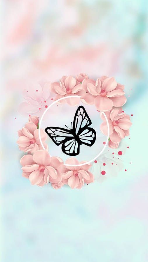 Girly Phone Butterfly Wallpaper