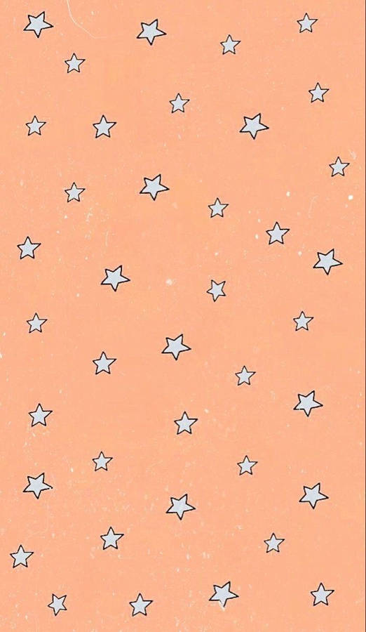 Girly Phone Orange Background Wallpaper