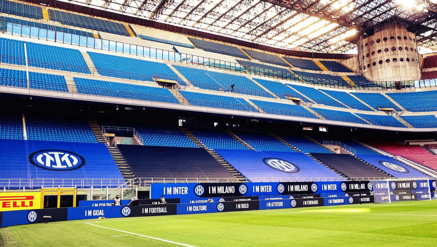 Giuseppe Meazza Stadium Inter Milan Banners Wallpaper