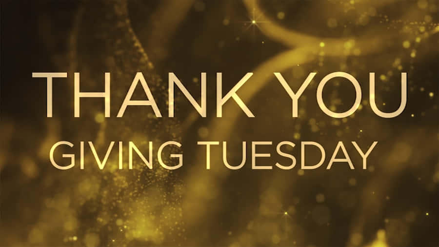 Giving Tuesday Thank You Message Wallpaper