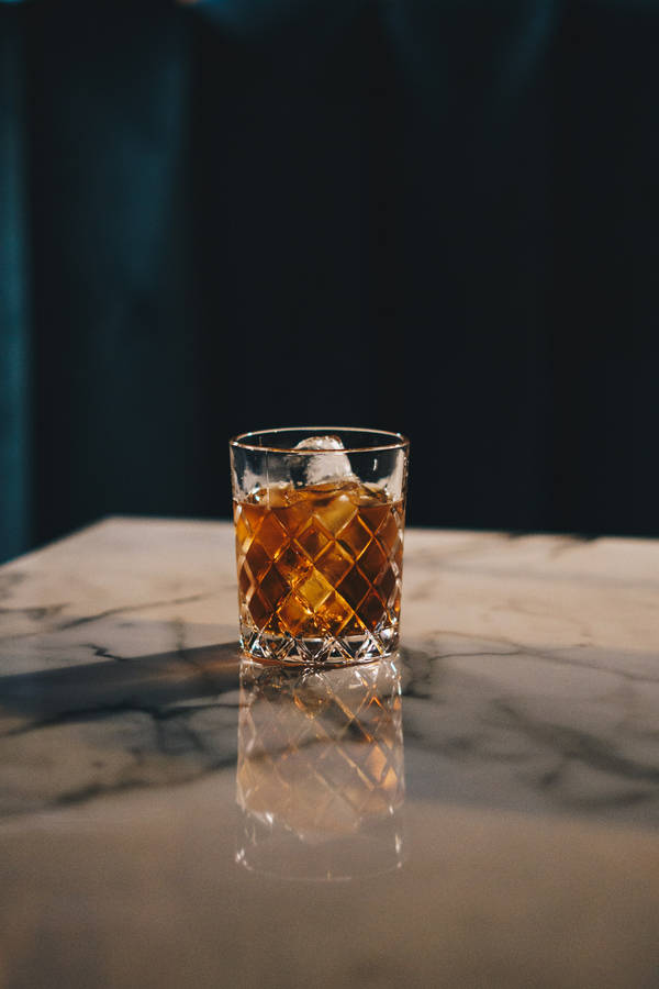 Glass Of Ice-cold Whiskey Wallpaper