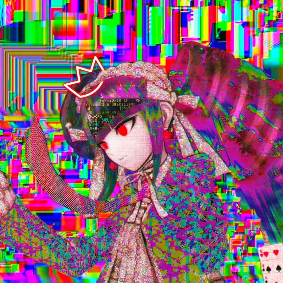 Glitchcore Celestia Ludenberg Wallpaper