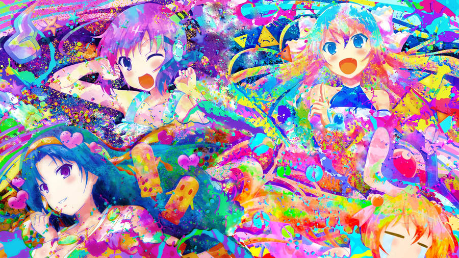 Glitchcore Rokujouma Wallpaper