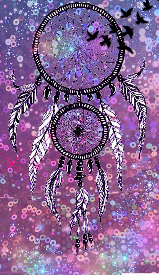 Glitter Dreamcatcher Cute Girly Ipad Wallpaper