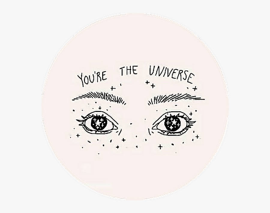 Glittery Eye Aesthetic Tumblr Quotes Wallpaper