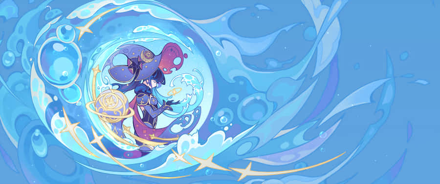 Glorious Magical Girl Inside A Bubble Wallpaper