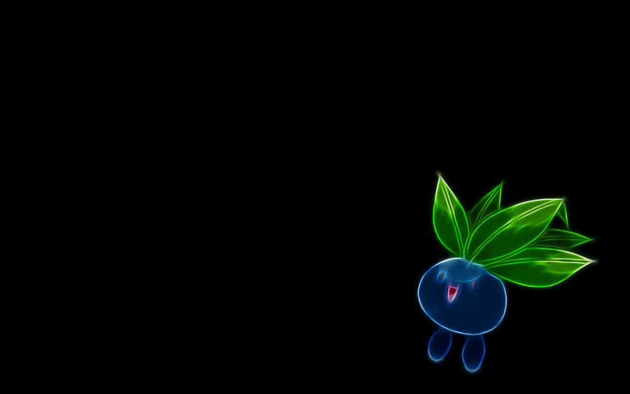 Glow Art Oddish Wallpaper