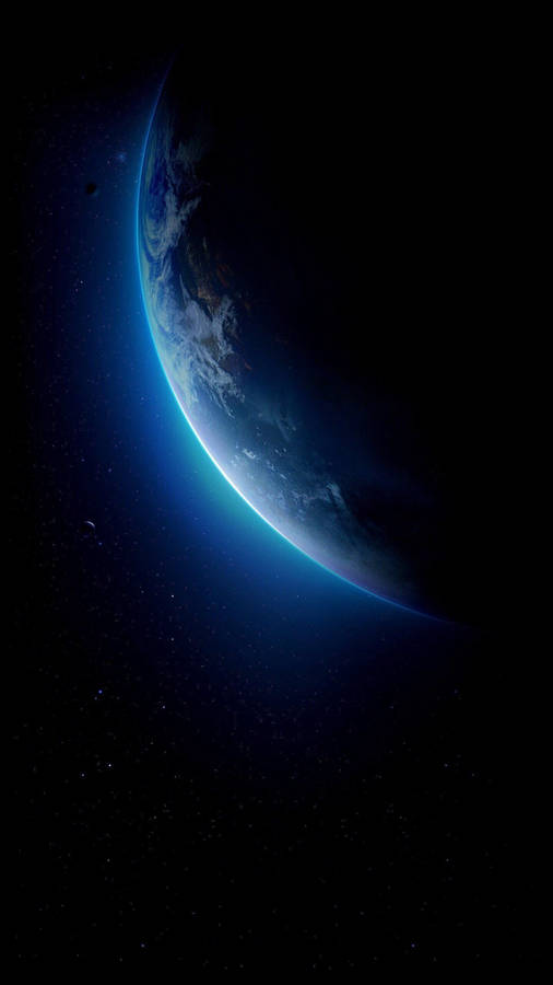 Glowing Earth Lock Screen Wallpaper