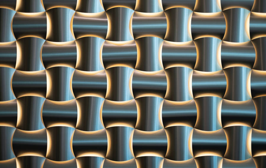 Glowing Metallic Iron Fragments Wallpaper