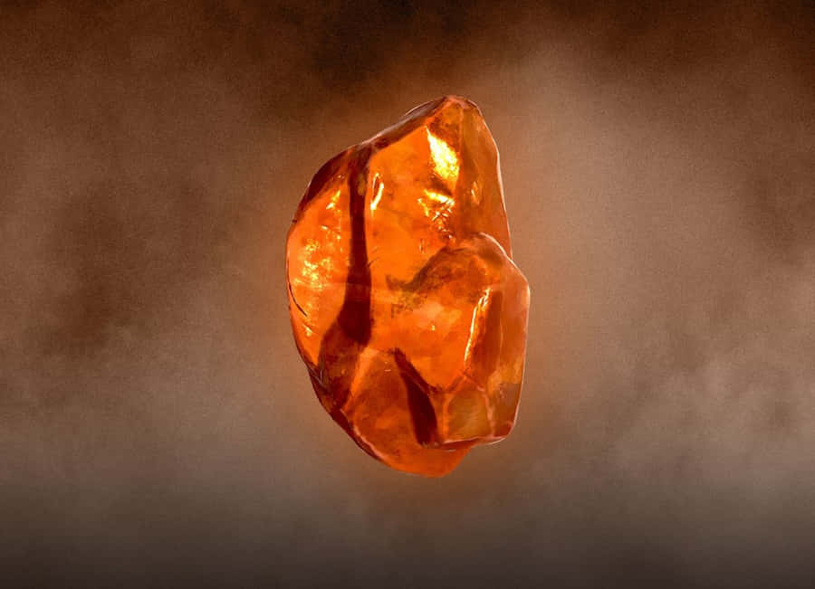Glowing Orange Soul Stone Wallpaper