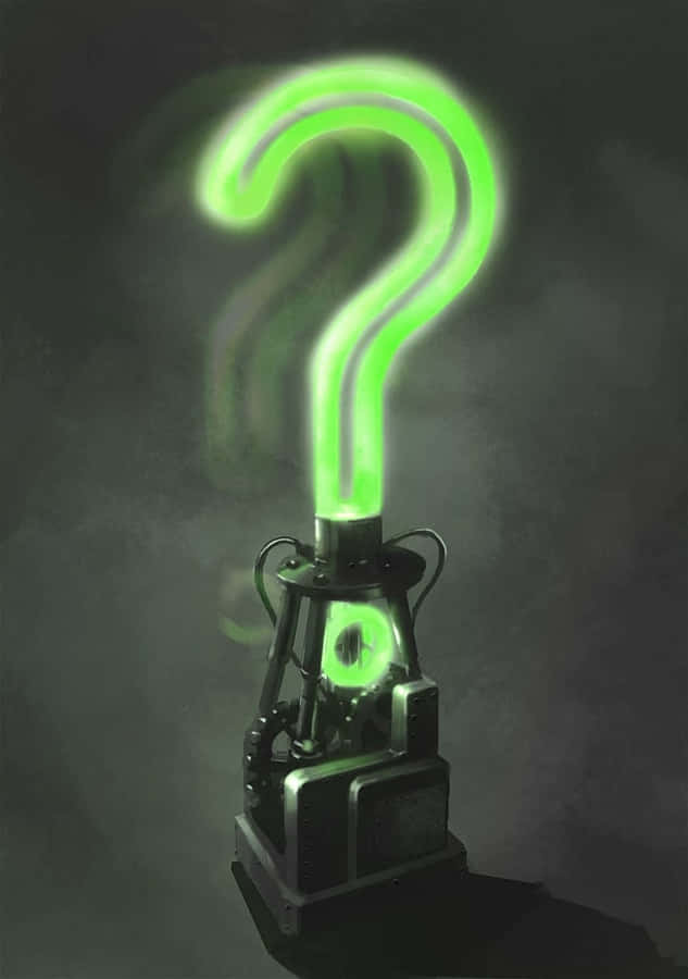 Glowing Question Mark Trophy Wallpaper
