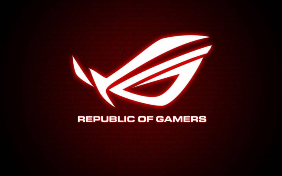 Glowing Red Asus Rog Logo Wallpaper
