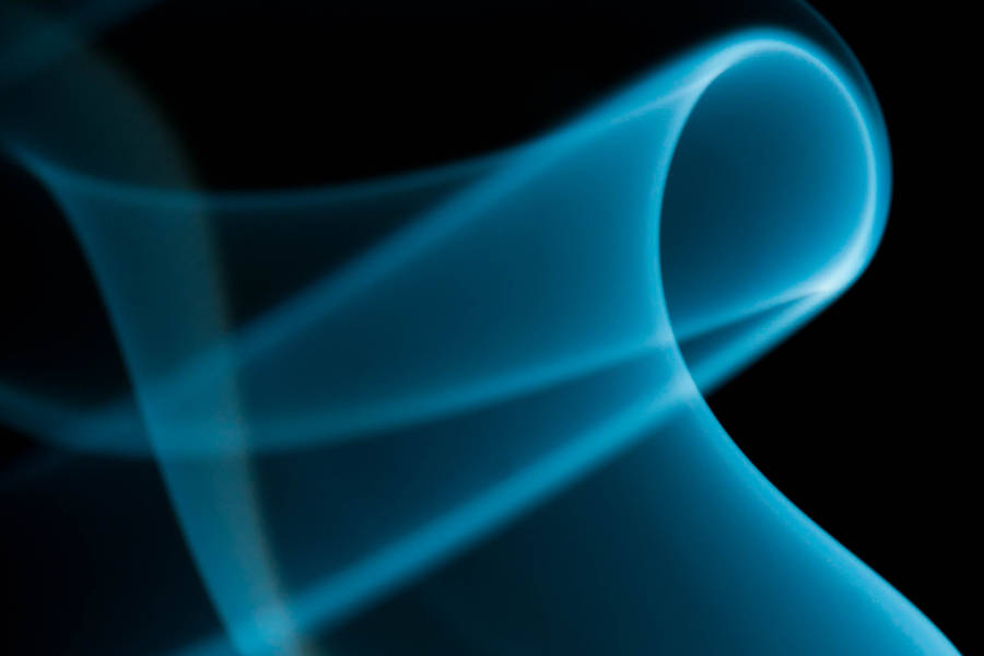 Glowing Wispy Blue Abstract Wallpaper
