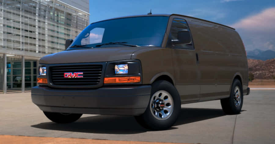 Gmc Savana Van On The Road Wallpaper